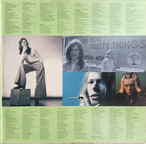 David Bowie Hunky Dory LP colorato ristampa bonus 1990
