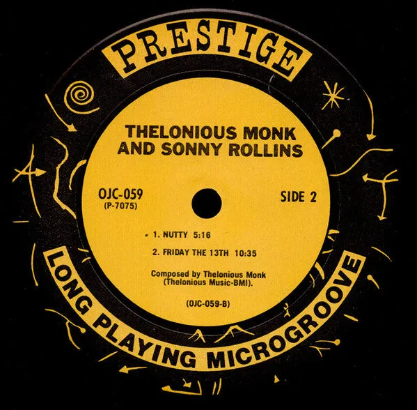 Thelonious Monk Sonny Rollins vinile LP compilation