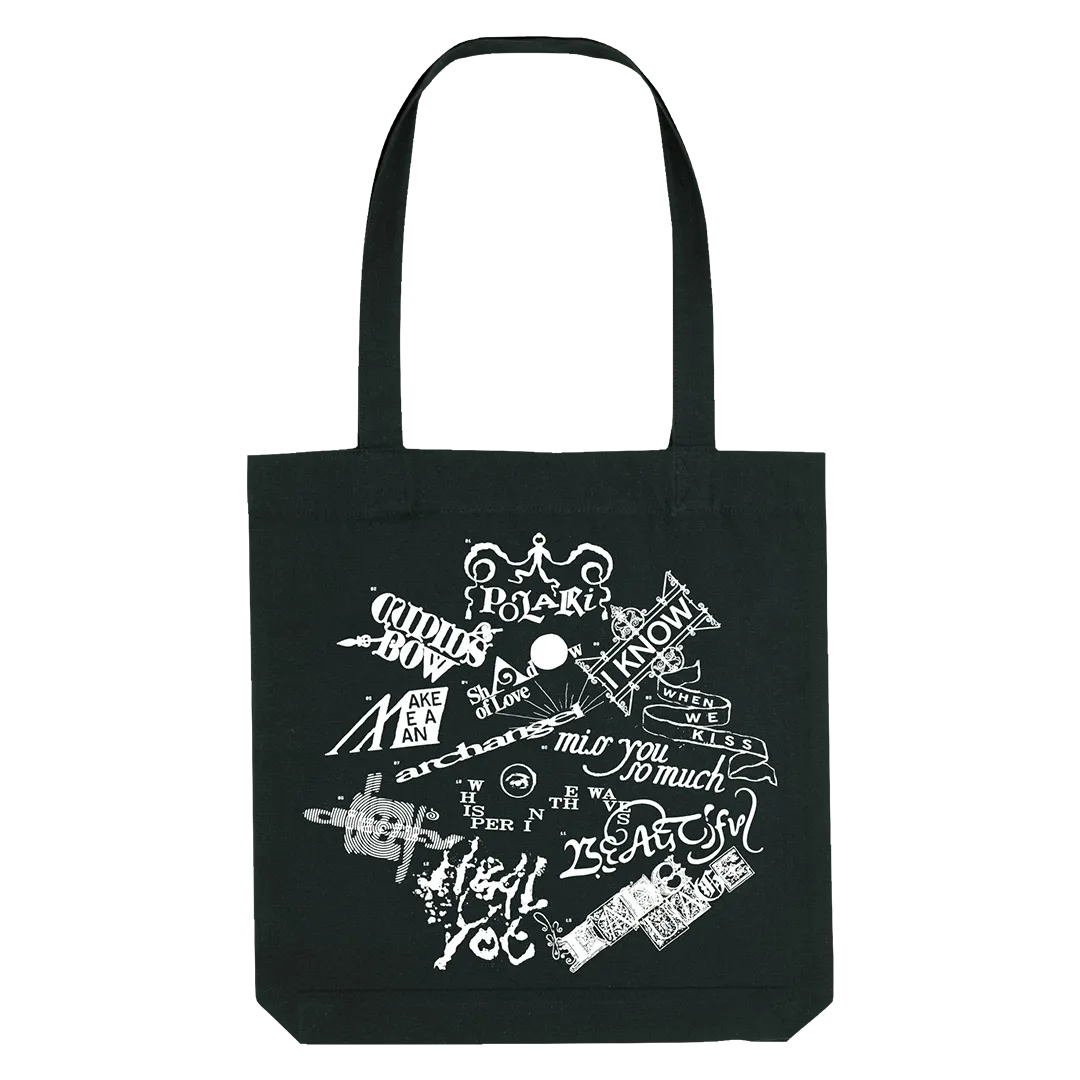 Polari tote bag shopper tela stampa fronte retro