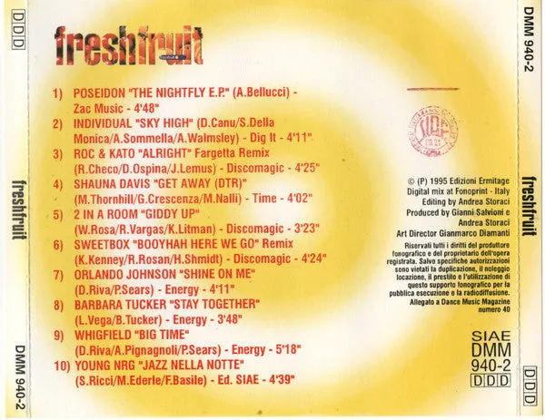 Various Freshfruit CD compilation mixed house 1995