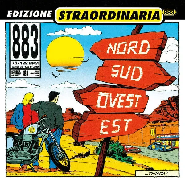 883 Nord Sud Ovest Est Edizione Straordinaria vinile blu