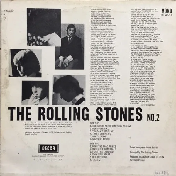 Rolling Stones No. 2 LP vinile mono ristampa 1978 usato VG