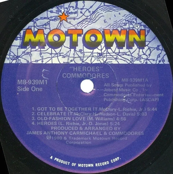 Commodores Heroes vinile usato VG+ gatefold soul