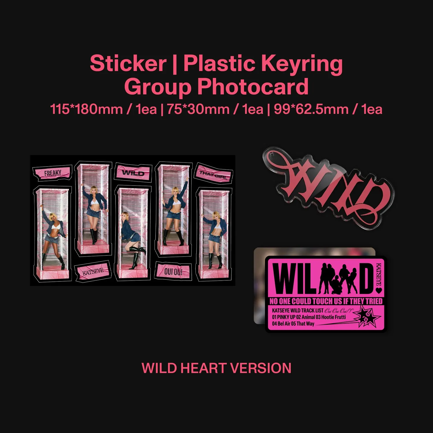 KATSEYE WILD Wild Heart ver. CD con photobook