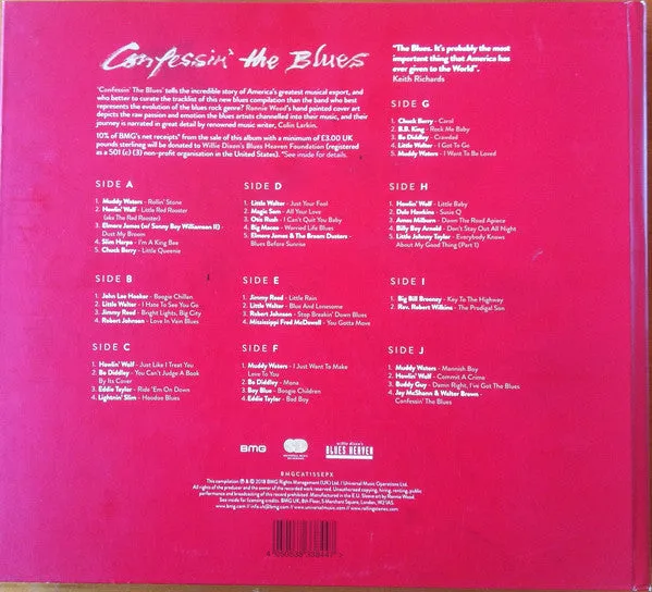 Various Confessin' The Blues cofanetto 5x10" blues