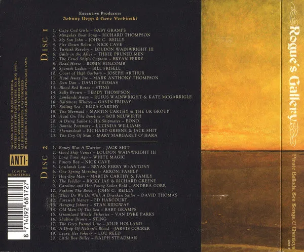 Various Rogue's Gallery Pirate Ballads 2xCD folk NM