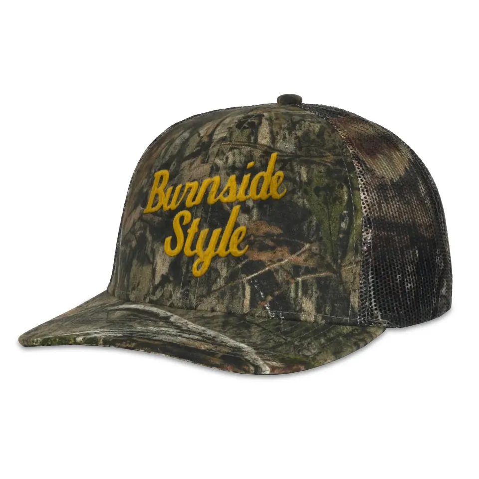 R.L. Burnside Camo Burnside Style cappello trucker mimetico
