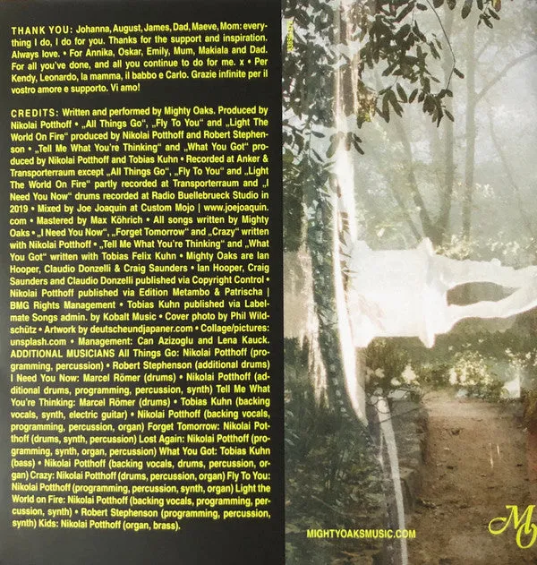 Mighty Oaks All Things Go CD album digisleeve NM