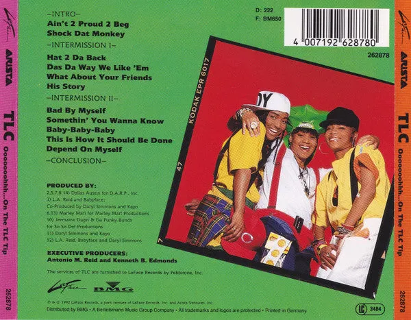 TLC Ooooooohhh... On The TLC Tip CD giallo 1992 usato