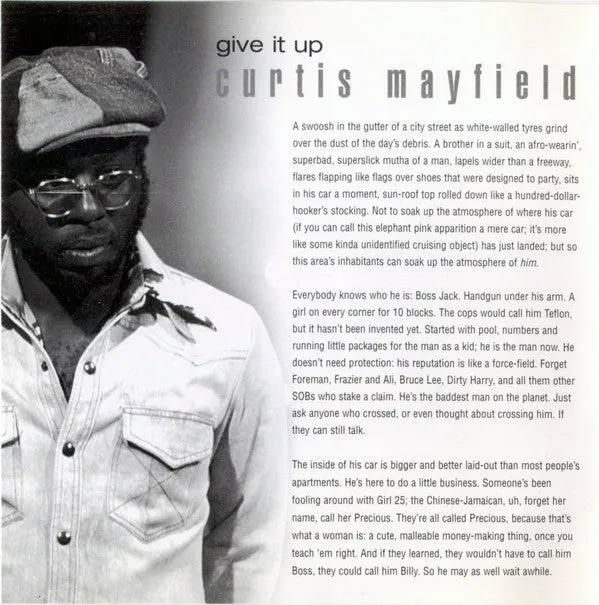 Curtis Mayfield Give It Up Best Of CD compilation usata
