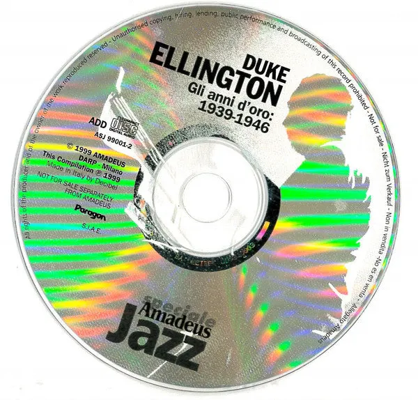 Duke Ellington Gli Anni d'Oro 1939-1946 CD jazz usato