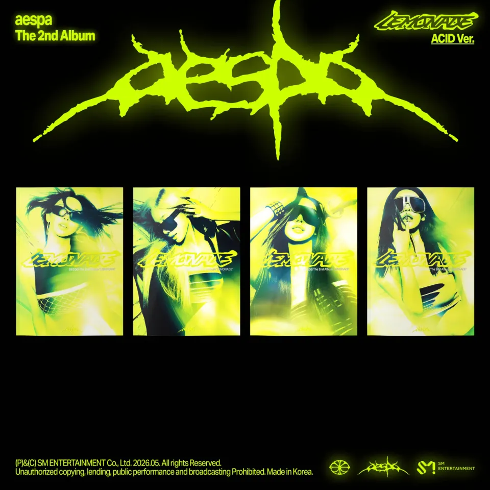 aespa LEMONADE ACID Ver. CD 72 pagine photocard