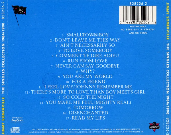 Jimmy Somerville 1984/1990 Greatest Hits CD usato