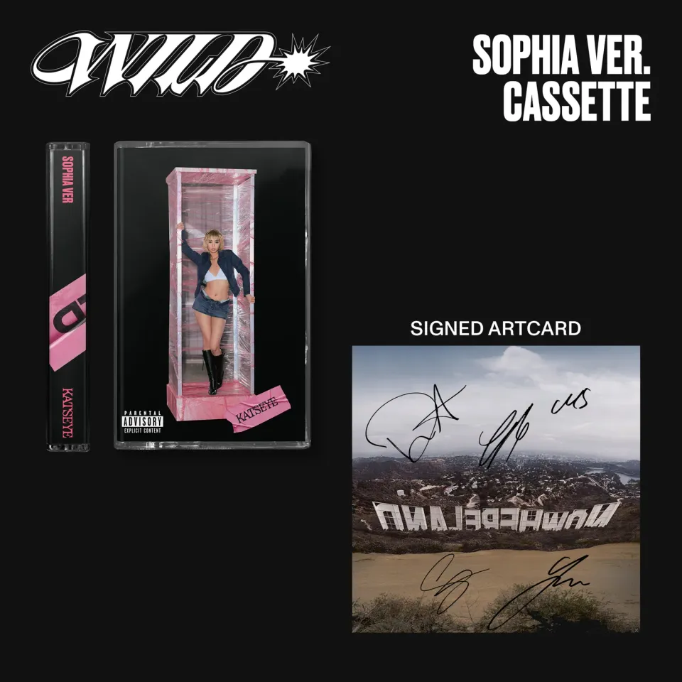 Katseye Wild Sophia ver. musicassetta + art card firmata