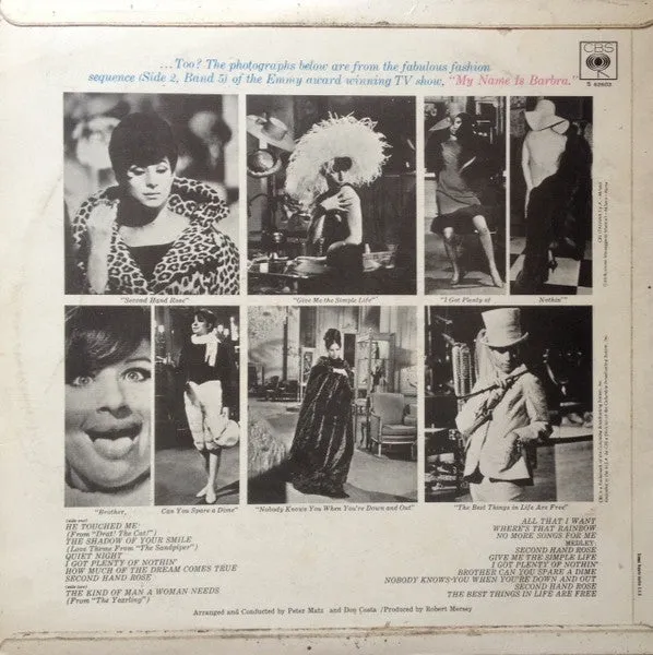 Barbra Streisand My Name Is Barbra Two LP vinile 1967