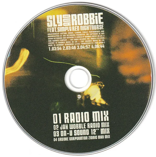 Sly & Robbie Night Nurse CD singolo slimline VG+