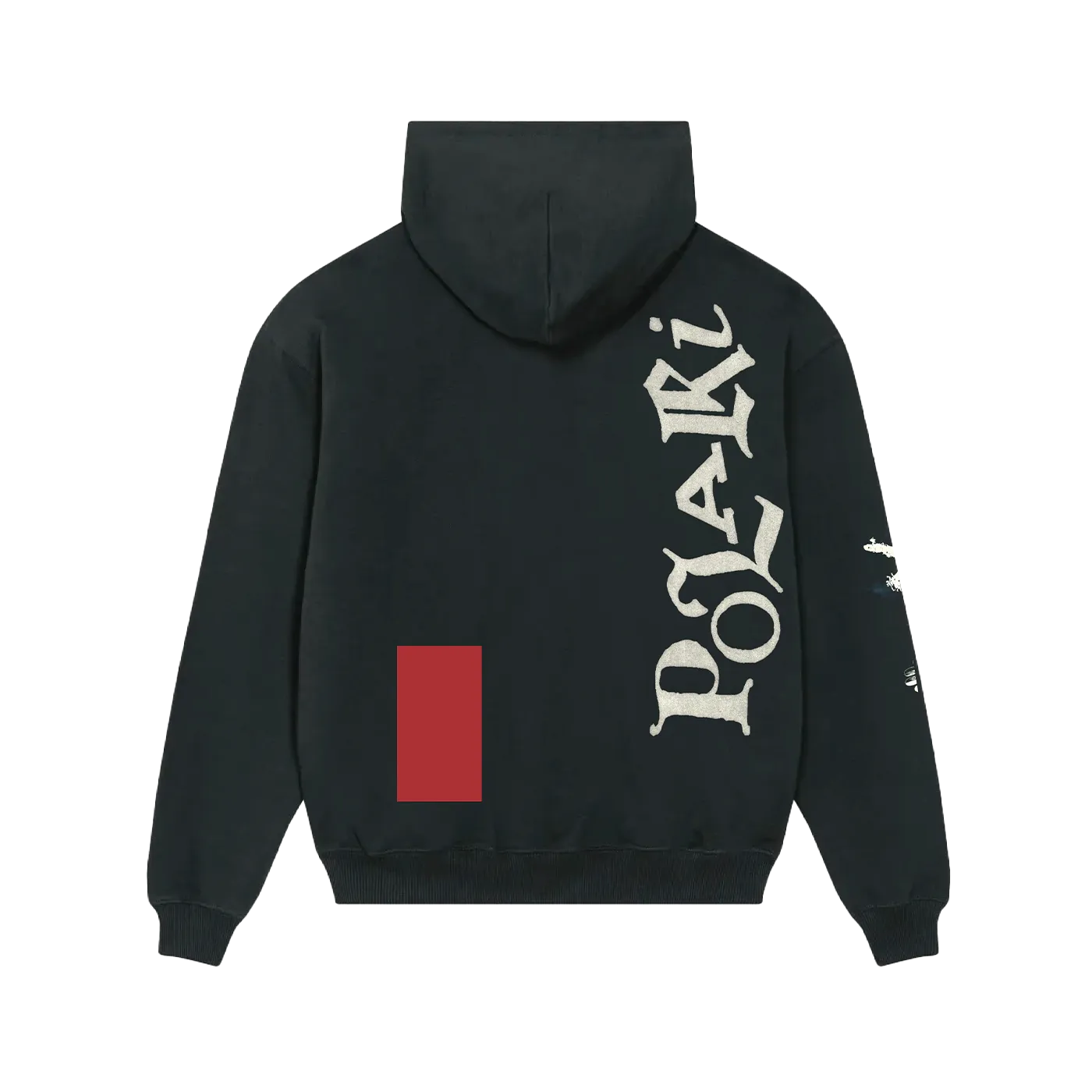 Polari Hoodie felpa nera stampa fronte retro taglia S-XXL