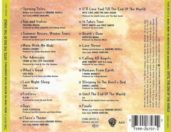 Various Until The End Of The World CD colonna sonora 1991