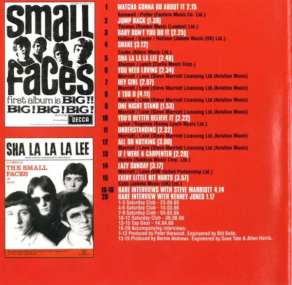 Small Faces The BBC Sessions CD album mod 1999