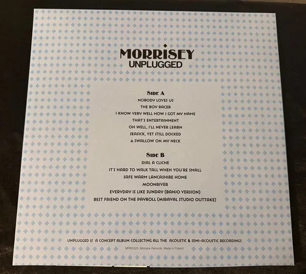 Morrissey Unplugged LP non ufficiale mint
