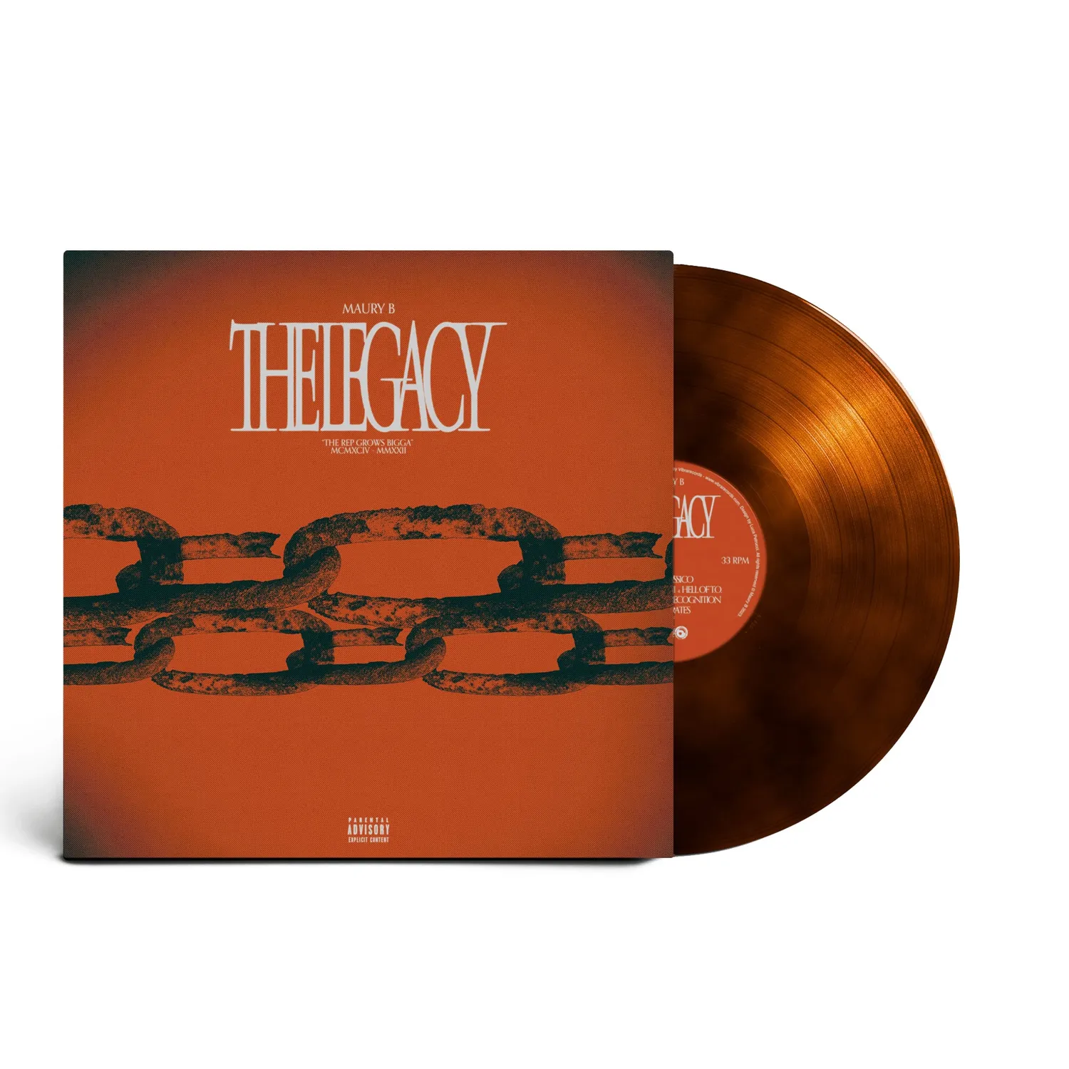 Maury B The Legacy vinile LP arancione 100 copie