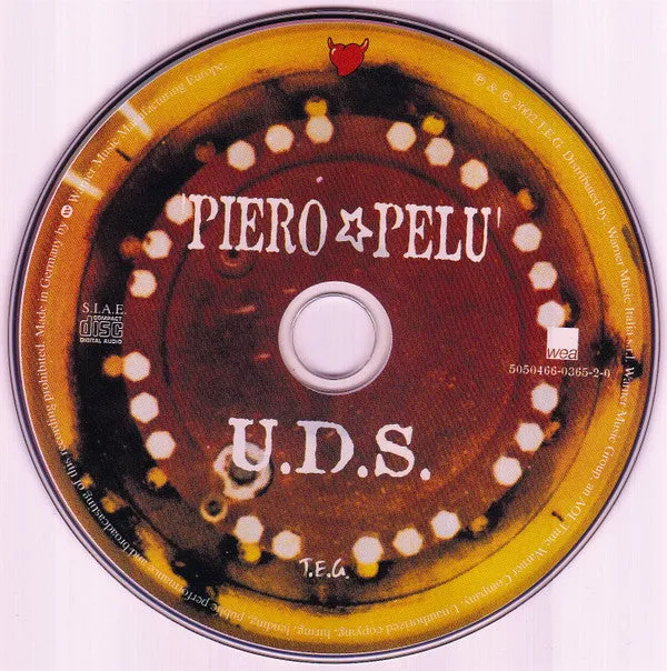 Piero Pelù U.D.S. L'Uomo Della Strada CD 2002 rock