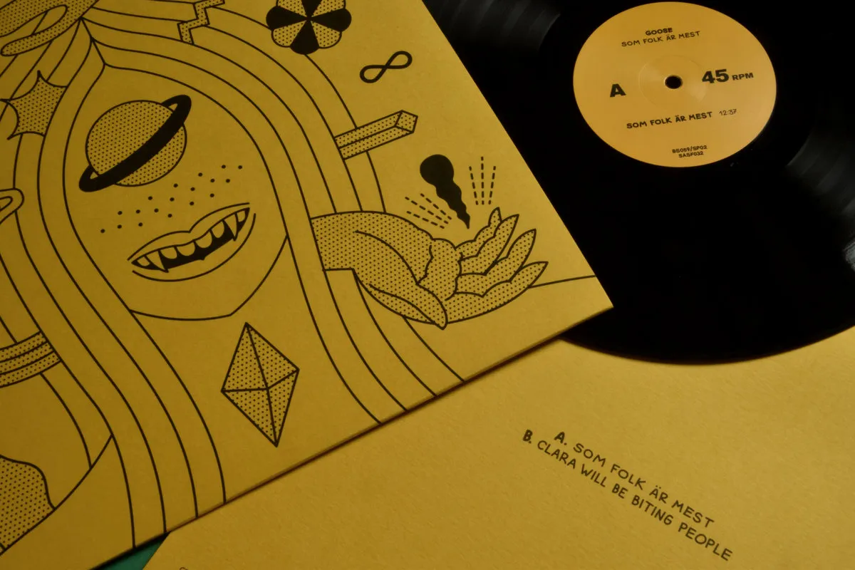 Black Sweat Goose Som Folk Är Mest Vinile LP svedese