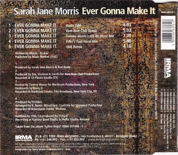 Sarah Jane Morris Ever Gonna Make It CD maxi usato