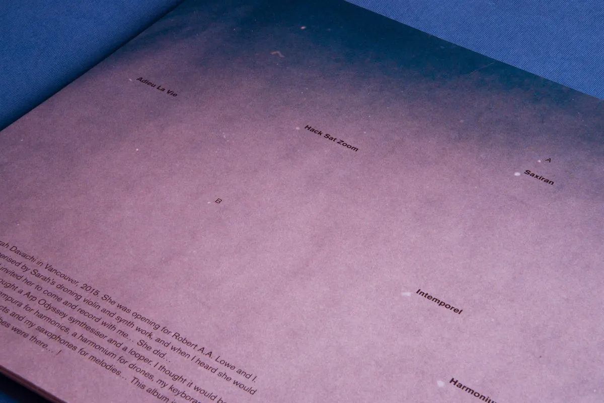 Black Sweat Kalma Davachi Intemporel Vinile LP kosmische