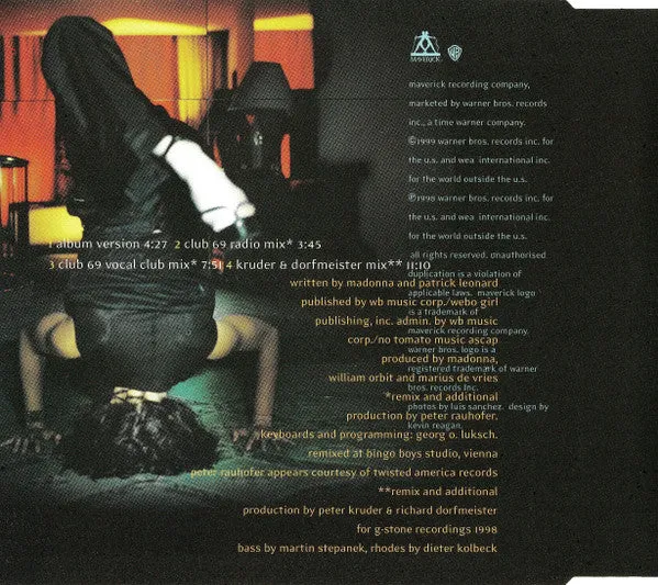 Madonna Nothing Really Matters CD Singolo Remix House