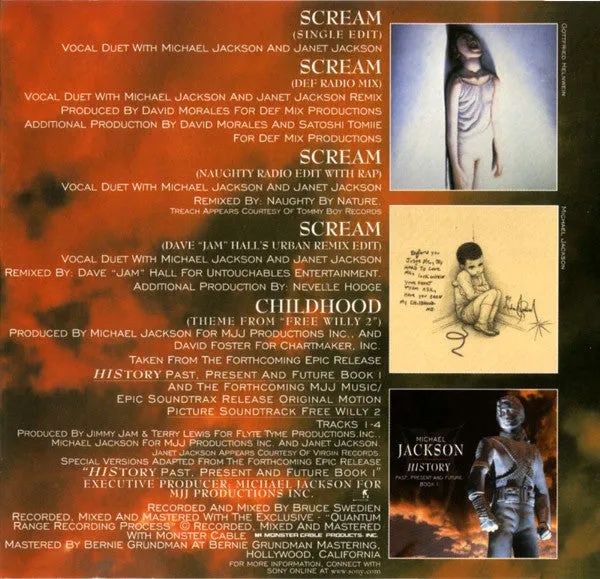 Michael Jackson Scream CD maxi 5 versioni VG+