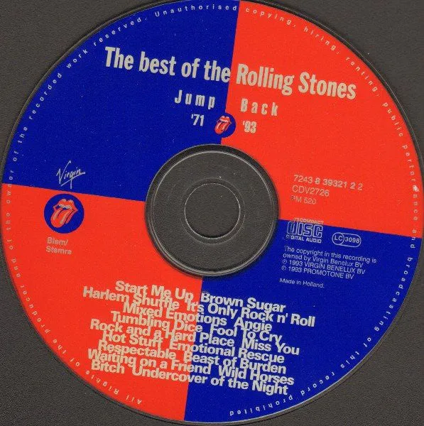 Rolling Stones Jump Back CD compilation remaster