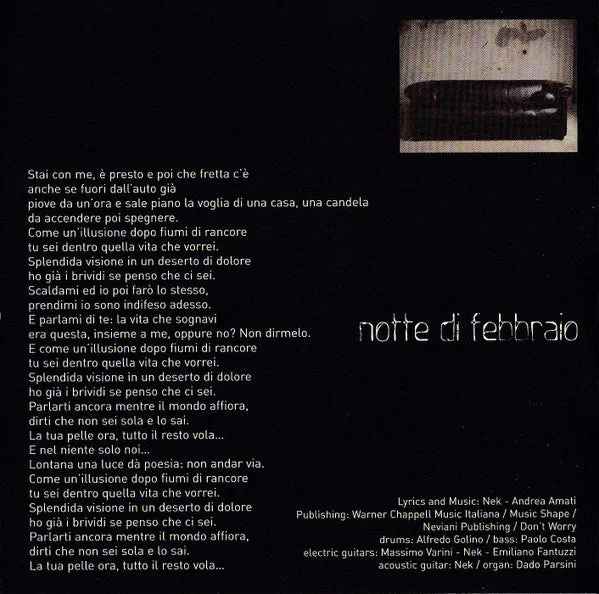 Nek Nella Stanza 26 CD usato pop rock