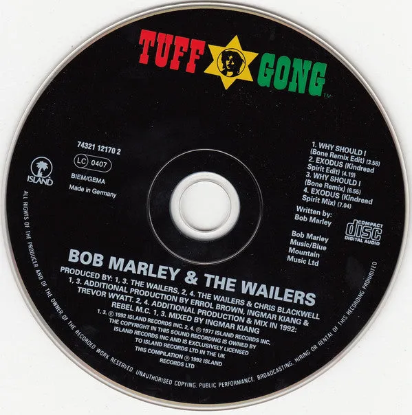 Bob Marley Why Should I Exodus CD maxi remix house