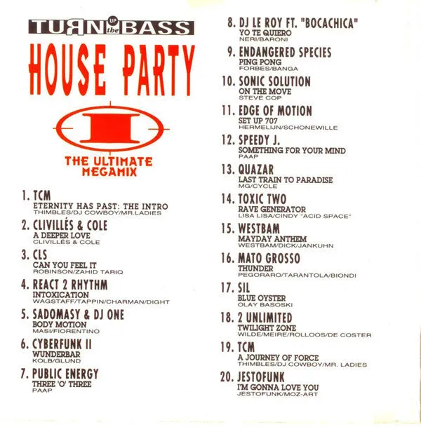 Various House Party I CD compilation usato VG+
