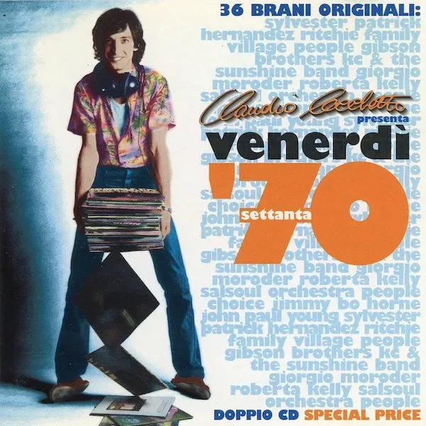 Claudio Cecchetto Venerdì 70 doppio CD compilation disco funk