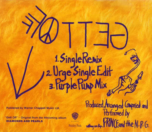 Prince Gett Off CD singolo remix 1991