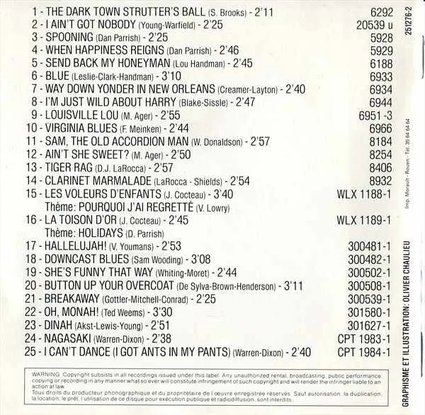 Americans in Paris Vol.1 CD compilation mono