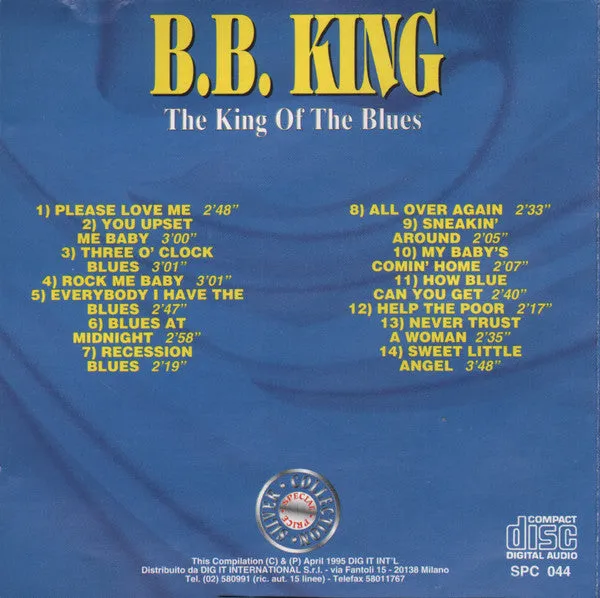 B.B. King The King Of The Blues CD compilation blues