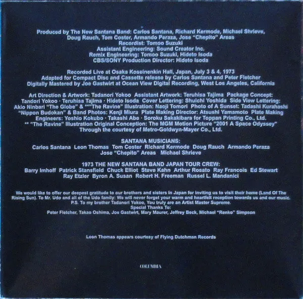 Santana Lotus doppio CD live VG+ ristampa
