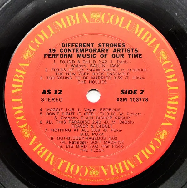 Various Different Strokes LP vinile compilation Columbia 1971