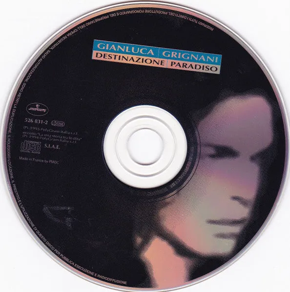 Gianluca Grignani Destinazione Paradiso CD album 1995
