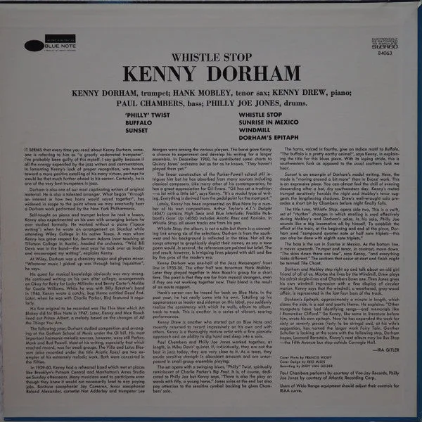 Kenny Dorham Whistle Stop LP ristampa Blue Note NM