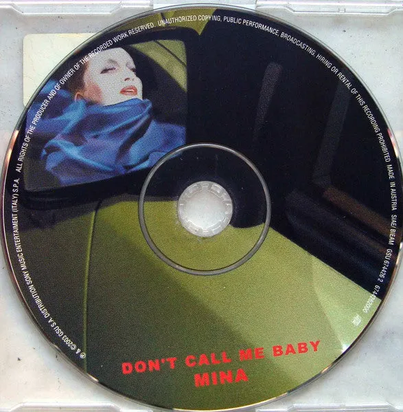 Mina Don’t Call Me Baby CD singolo VG+