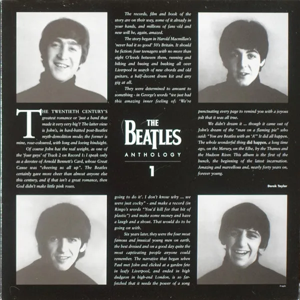 Beatles Anthology 1 vinile 3LP triplo rock'n'roll