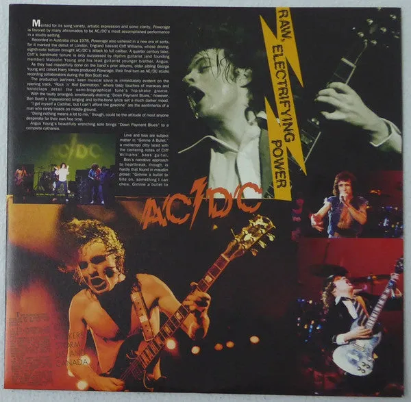 AC/DC Powerage vinile LP 180g rimasterizzato