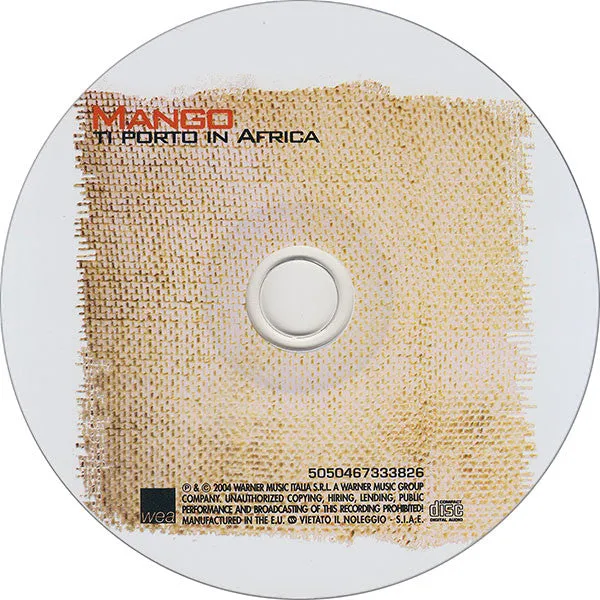 Mango Ti Porto In Africa CD album VG+