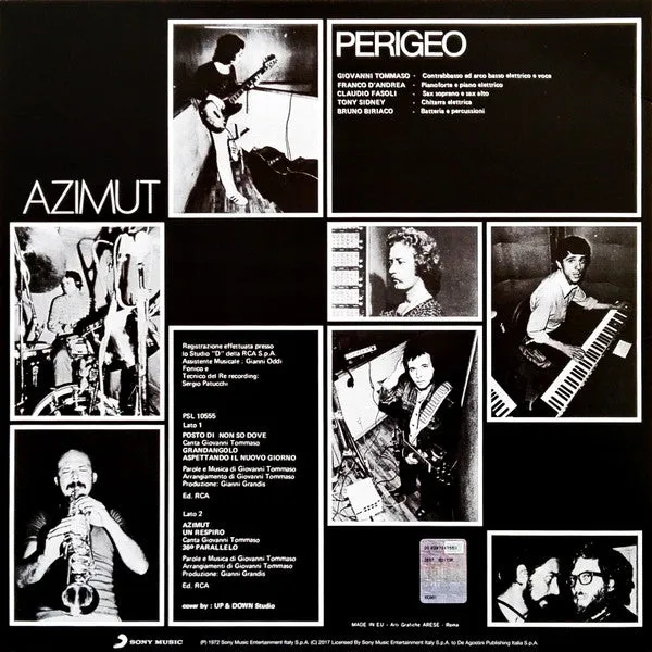 Perigeo Azimut vinile 180g ristampa prog italiano