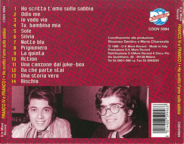 Franco IV Franco I Ho Scritto T'Amo CD compilation 1996