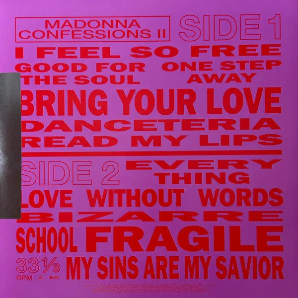 Madonna Confessions II LP Vinile Mixato Colorato Dance